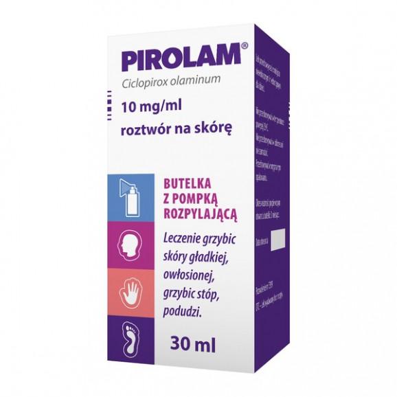 Pirolam, 10 mg/ml, roztwór na skórę, 30 ml - zdjęcie produktu