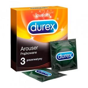 Durex Arouser, prezerwatywy prążkowane, 3 szt. - zdjęcie produktu