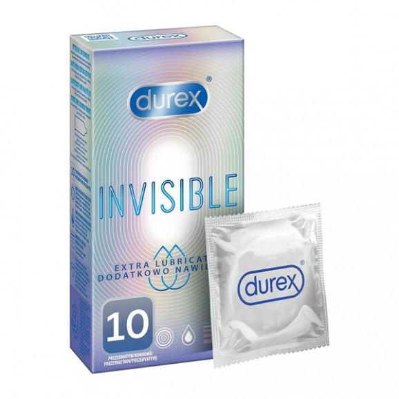 Durex Invisible, prezerwatywa super cienka, 10 szt. - zdjęcie produktu