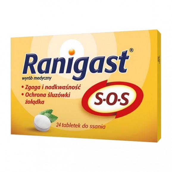 Ranigast S-O-S, tabletki do ssania, 24 szt. - zdjęcie produktu