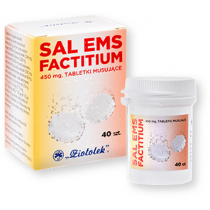 Sal Ems factitium, tabletki musujące, 40 szt. (Ziołolek) - zdjęcie produktu
