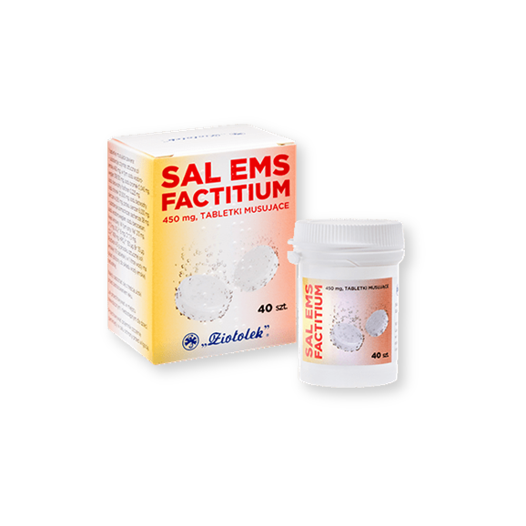 Sal Ems factitium, tabletki musujące, 40 szt. (Ziołolek) - zdjęcie produktu
