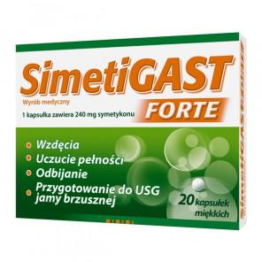 Simetigast Forte, kapsułki elastyczne, 20 szt. - zdjęcie produktu