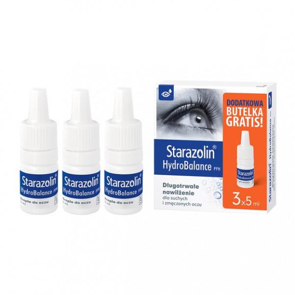 Starazolin HydroBalance PPH, krople do oczu, 3x5 ml - zdjęcie produktu