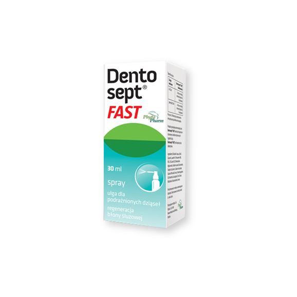 Dentosept Fast, spray, ulga dla podrażnionych dziąseł, 30 ml. - zdjęcie produktu