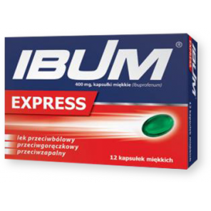 Ibum Express, 400 mg, kapsułki miękkie, 12 szt. - zdjęcie produktu