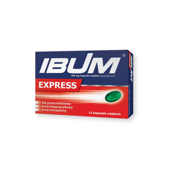Ibum Express, 400 mg, kapsułki miękkie, 12 szt. - zdjęcie produktu