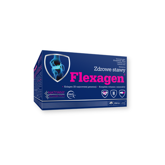  Olimp Flexagen, proszek, smak malinowy, saszetki, 30 szt. - zdjęcie produktu