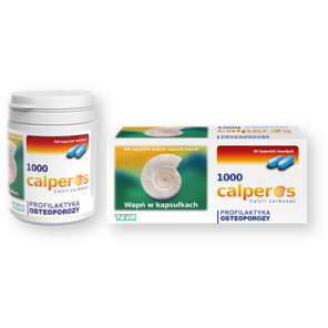 Calperos 1000, 400 mg jonów wapnia, kapsułki twarde, 100 szt. - zdjęcie produktu