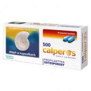Calperos 500, 200 mg jonów wapnia, kapsułki twarde, 30 szt. - zdjęcie produktu