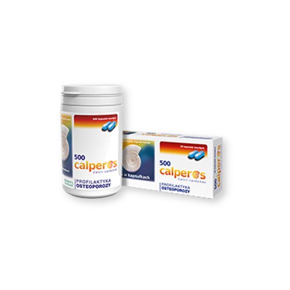 Calperos 500, 200 mg jonów wapnia, kapsułki twarde, 200 szt. - zdjęcie produktu