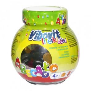 Vibovit Literki, żelki z witaminami, smak owocowy, 50 szt. - zdjęcie produktu