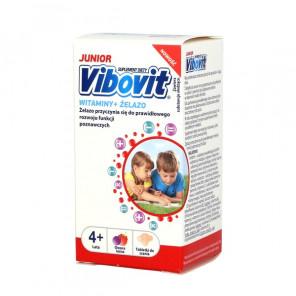 Vibovit Junior, tabletki do ssania o smaku owoców leśnych, od 4 lat, 30 szt. - zdjęcie produktu