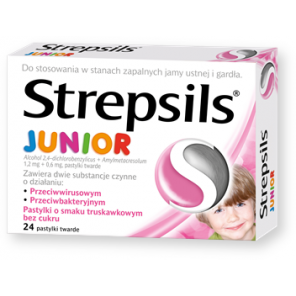 Strepsils Junior, pastylki, 24 szt. - zdjęcie produktu