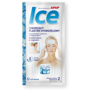 Apap Ice, chłodzący plaster hydrożelowy, 2 szt, 1 saszetka - zdjęcie produktu