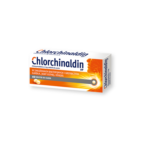 Chlorchinaldin VP, 2 mg, tabletki do ssania, 40 szt. - zdjęcie produktu