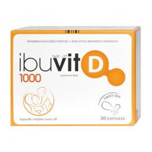 Ibuvit D 1000, kapsułki twist-off, 30 szt. - zdjęcie produktu