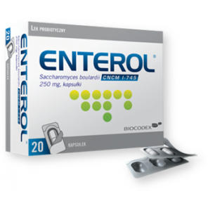 Enterol, 250 mg, kapsułki, 20 szt. - zdjęcie produktu