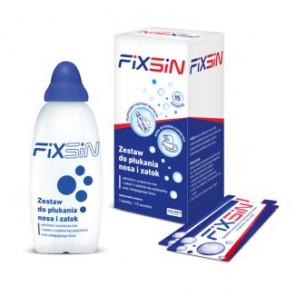 Fixsin, zestaw podstawowy do płukania nosa i zatok, butelka 240 ml + 15 sasz. - zdjęcie produktu