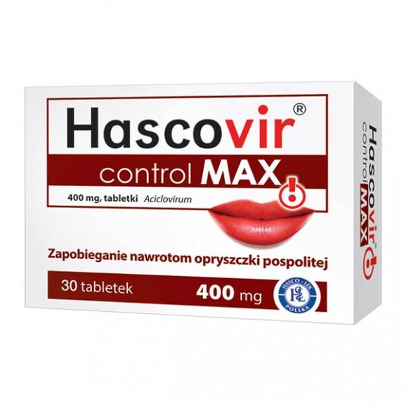 Hascovir control MAX, 400 mg, tabletki, 30 szt. - zdjęcie produktu