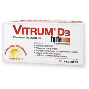 Vitrum D3 Forte, kapsułki, 60 szt. - zdjęcie produktu