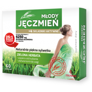 Młody Jęczmień, tabletki, 60 szt. (Colfarm) - zdjęcie produktu