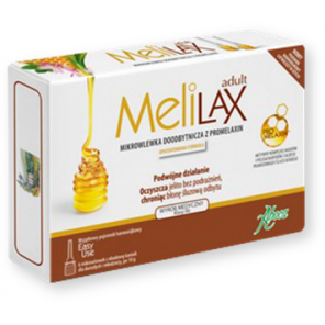 Melilax Adult, mikrowlewka doodbytnicza dla dorosłych i młodzieży, 6 szt. - zdjęcie produktu