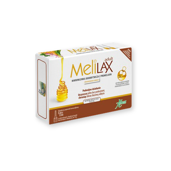 Melilax Adult, mikrowlewka doodbytnicza dla dorosłych i młodzieży, 6 szt. - zdjęcie produktu