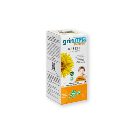 GrinTuss Pediatric, syrop na kaszel suchy i mokry, 128 g - zdjęcie produktu