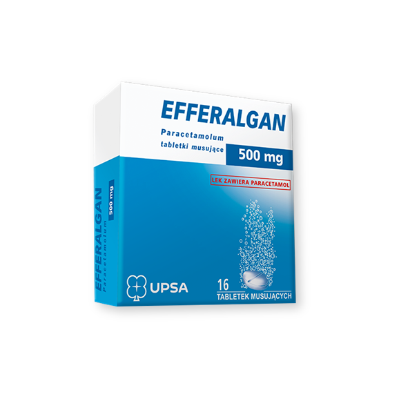 Efferalgan, 500 mg, tabletki musujące, 16 szt. - zdjęcie produktu