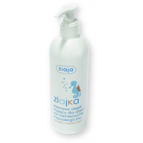 Ziaja Ziajka, kremowy olejek myjący dla dzieci, na ciemieniuchę, powyżej 1 miesiąca życia, 300 ml (z dozownikiem) - zdjęcie produktu