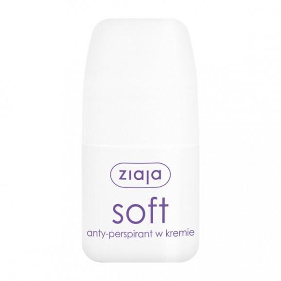 Ziaja Soft, antyperspirant w kremie, roll-on, 60 ml - zdjęcie produktu