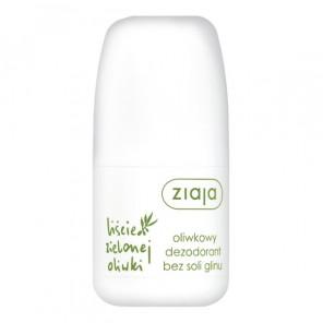 Ziaja Liście Zielonej Oliwki, oliwkowy dezodorant bez soli glinu, 60 ml - zdjęcie produktu