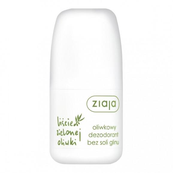 Ziaja Liście Zielonej Oliwki, oliwkowy dezodorant bez soli glinu, 60 ml - zdjęcie produktu