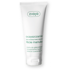 Ziaja Liście Manuka-Oczyszczanie, pasta do głębokiego oczyszczania twarzy, 75 ml - zdjęcie produktu