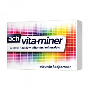 Acti Vita-miner, zestaw witamin i minerałów, tabletki, 60 szt. - zdjęcie produktu