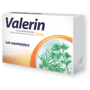 Valerin forte, 200 mg, tabletki drażowane, 15 szt. - zdjęcie produktu