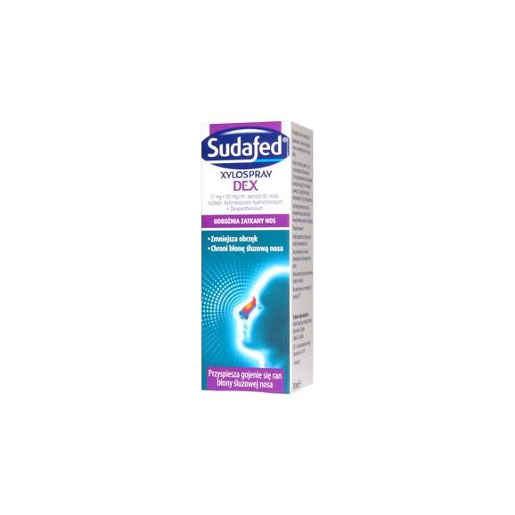 Sudafed Xylospray DEX, 1 mg+50 mg/ml, aerozol do nosa, 10 ml - zdjęcie produktu