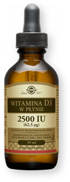 Solgar Witamina D3 2500 IU, płyn, 59 ml