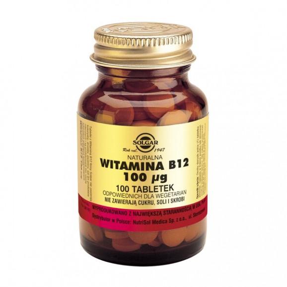 Solgar Witamina B12, tabletki, 100 szt. - zdjęcie produktu