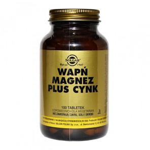 Solgar Wapń Magnez plus Cynk, tabletki, 100 szt. - zdjęcie produktu