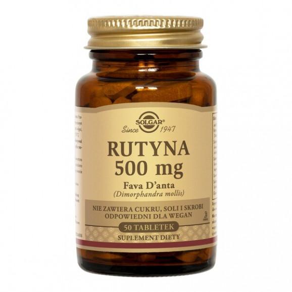 Solgar Rutyna, 500 mg, tabletki, 50 szt. - zdjęcie produktu