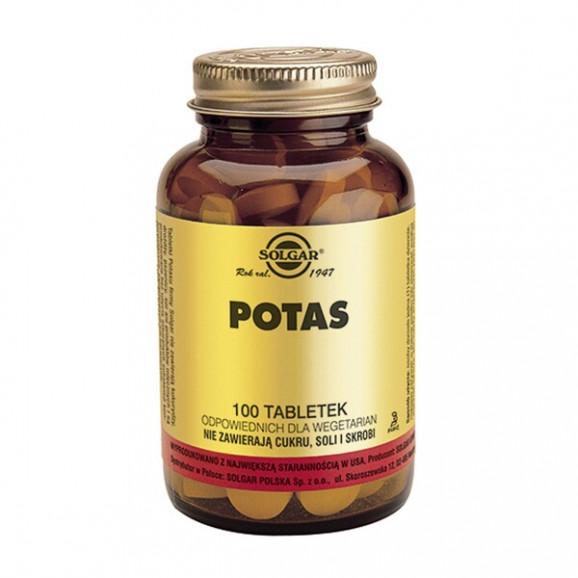Solgar Potas, tabletki, 100 szt. - zdjęcie produktu