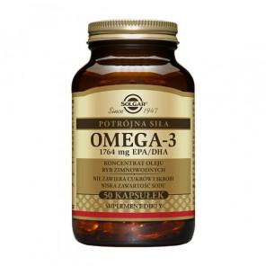 Solgar Omega 3, Potrójna siła EPA/ DHA Koncentrat oleju ryb zimnowodnych, kapsułki, 50 szt. - zdjęcie produktu
