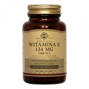 Solgar Naturalna Witamina E, 134 mg, kapsułki, 50 szt. - zdjęcie produktu