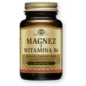 Solgar Magnez z witaminą B6, tabletki, 100 szt. - zdjęcie produktu