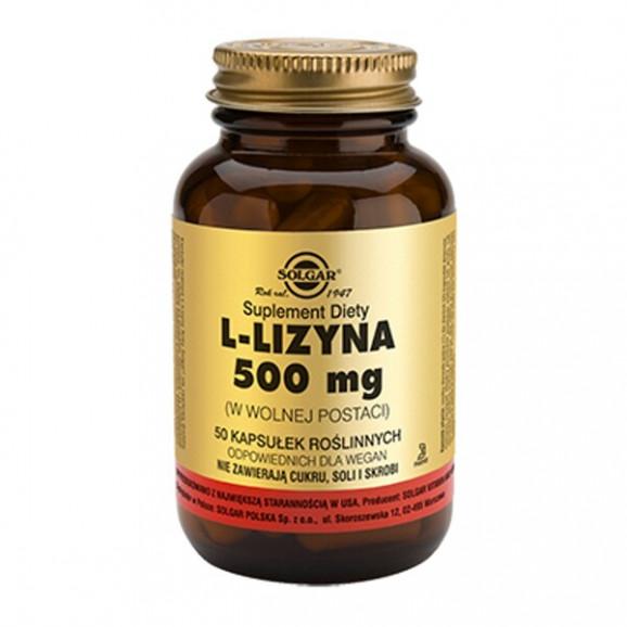 Solgar L-Lizyna w wolnej postaci, kapsułki, 50 szt. - zdjęcie produktu
