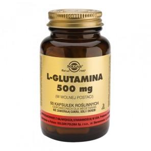 Solgar L-Glutamina, 500 mg, kapsułki, 50 szt. - zdjęcie produktu
