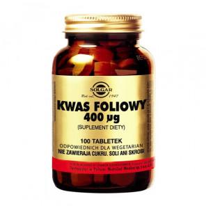 Solgar Kwas foliowy, tabletki, 100 szt. - zdjęcie produktu