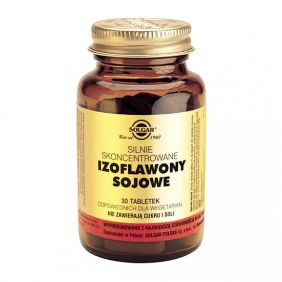 Solgar Izoflawony Sojowe silnie skoncentrowane, tabletki, 30 szt. - zdjęcie produktu